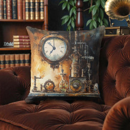 Victorian Steampunk Clock Lab Kudde