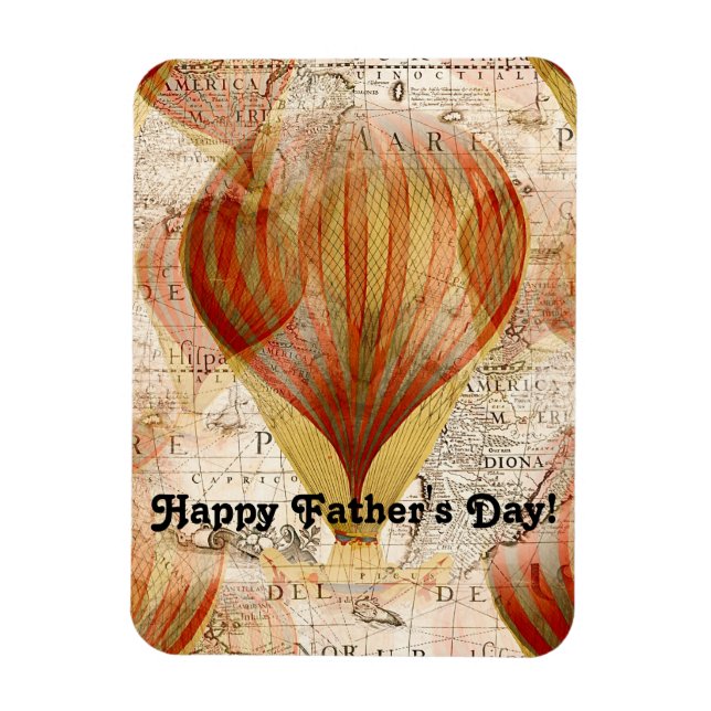 Victorian Steampunk Collage of Luftballongs Magnet (Vertikal)