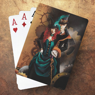 Victorian Steampunk Couple Casinokort