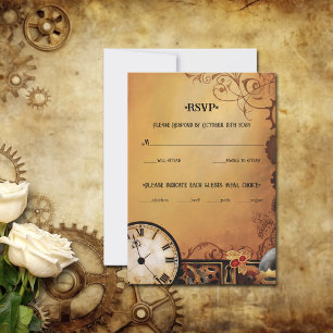 Victorian Steampunk Elegance Couple OSA Kort