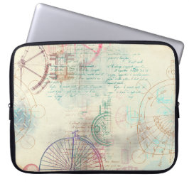 Victorian Steampunk | Pastel för vattenfärgsprunge Laptop Fodral
