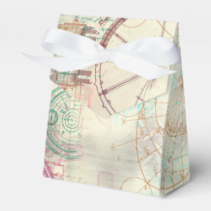 Victorian Steampunk Pastel för vattenfärgsprunge Presentaskar