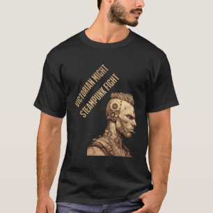 Victorian Steampunk Sentinel Gears of Courage T Shirt