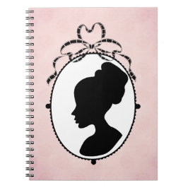 Victorian Stil 60s Cameo Anteckningsbok