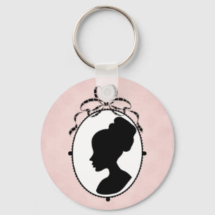 Victorian Stil 60s Cameo Nyckelring