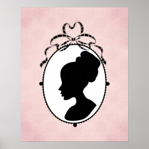 Victorian Stil 60s Cameo Poster