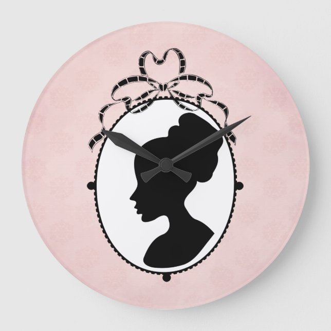 Victorian Stil 60s Cameo Stor Klocka (Framsida)