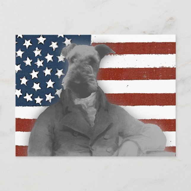 Victorian Stil Airedale Gifts Vykort (Framsida)