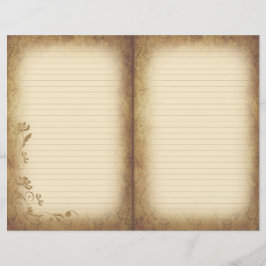 Victorian Stil Åldras Scrapbook & Journal Papper