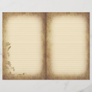 Victorian Stil Åldras Scrapbook & Journal Papper