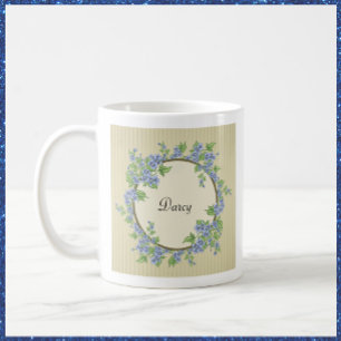 Victorian Stil Blue Flower Wandeans Kaffemugg