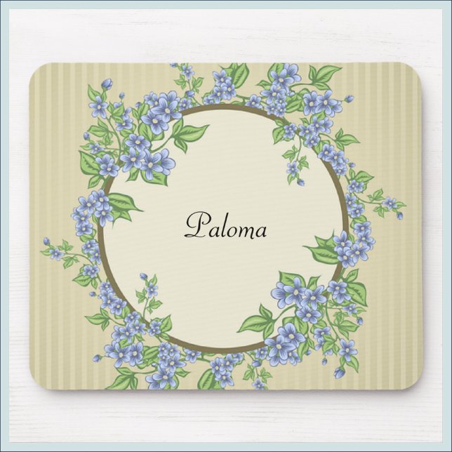 Victorian Stil Blue Flower Wandeans Musmatta (Skapare uppladdad)