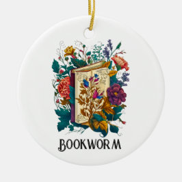 Victorian stil Bookworm design Julgransprydnad Keramik