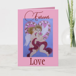 Victorian stil Cherubs, Valentine Card Helgkort
