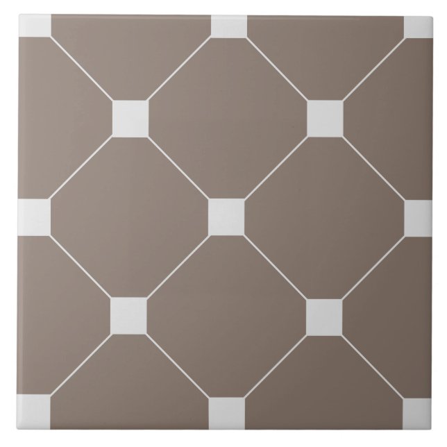 Victorian Stil Geometric Mönster Tile Kakelplatta (Framsidan)