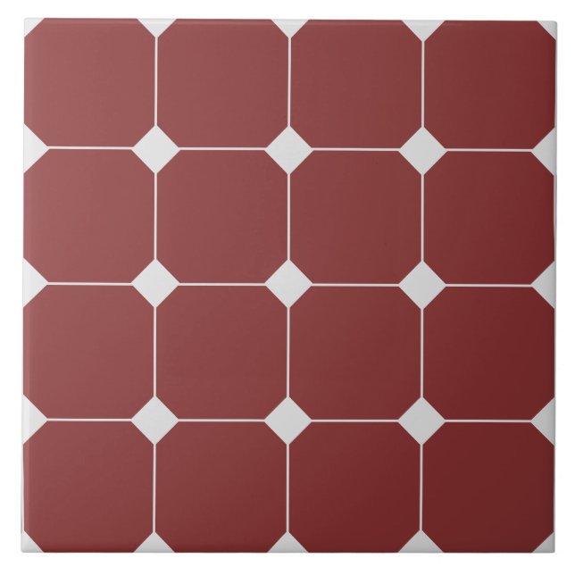 Victorian Stil Geometric Mönster Tile Kakelplatta (Framsidan)
