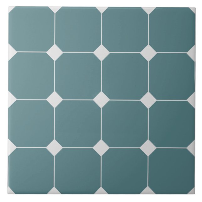 Victorian Stil Geometric Mönster Tile Kakelplatta (Framsidan)