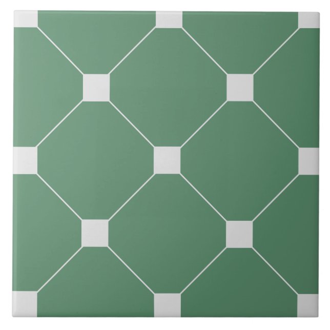 Victorian Stil Geometric Mönster Tile Kakelplatta (Framsidan)