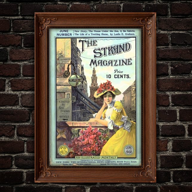 Victorian Strand Magazine Cover Illustration Poster (Skapare uppladdad)