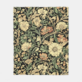 Victorian-style floral pattern  fleecefilt