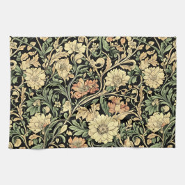 Victorian-style floral pattern  kökshandduk