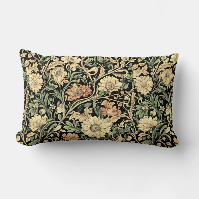 Victorian-style floral pattern  lumbarkudde (Framsida)