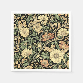 Victorian-style floral pattern  pappersservett
