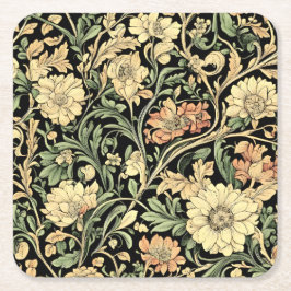 Victorian-style floral pattern  underlägg papper kvadrat