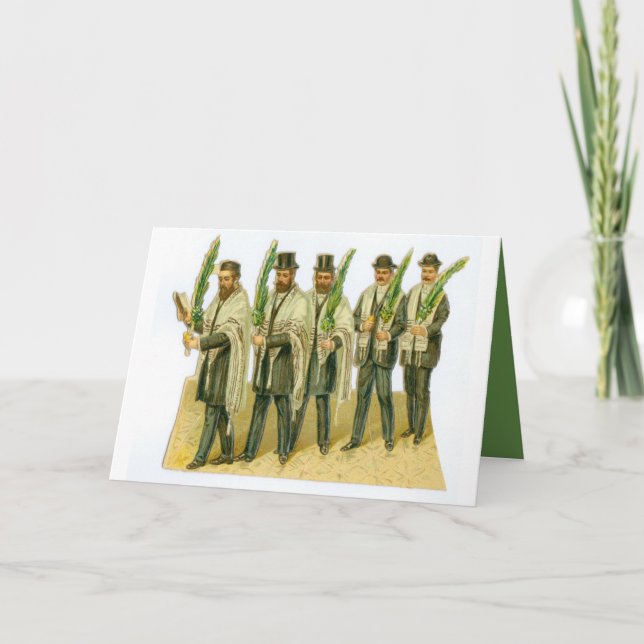 Victorian Sukkot-kort Helgkort (Framsida)