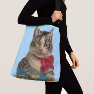 Victorian tabby katt axelväska