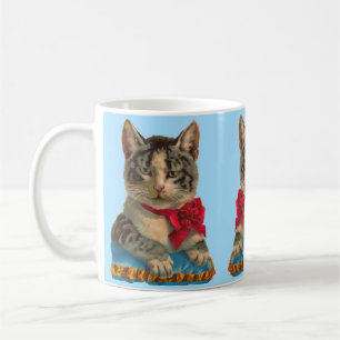 Victorian tabby katt kaffemugg