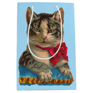 Victorian tabby katt print