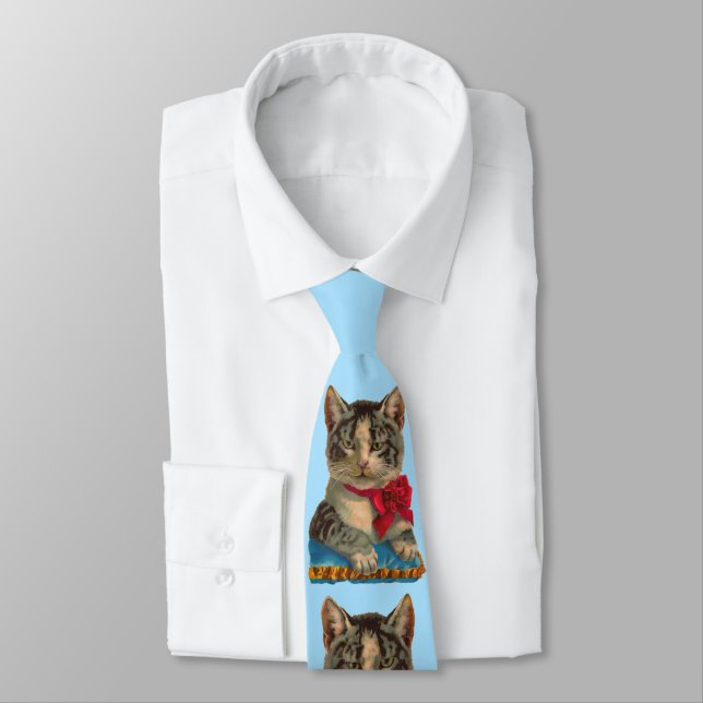 Victorian tabby katt slips (Bunden)