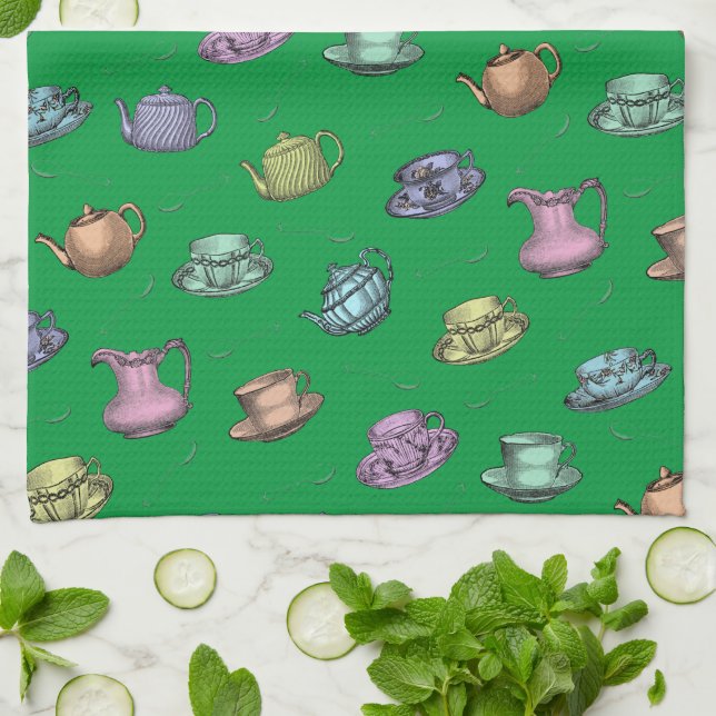 Victorian Tea Party Kökshandduk (Vikta)