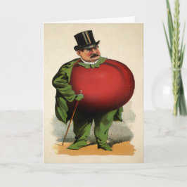 Victorian Tomato Man Helgkort