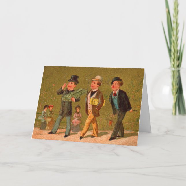 Victorian Trade Card Little Beauties-cigaretter Kort (Framsida)