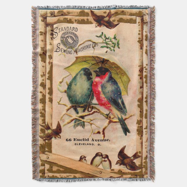 Victorian Trade Card Standard Sewing Maskin Co. Filt (Framsidan Vertikal)