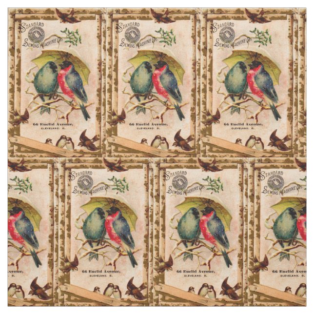 Victorian Trade Card Standard Sewing Maskin Co. Tyg (Provkarta)