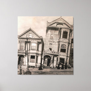 Victorian Tragedy - San Francisco 1906 Canvastryck
