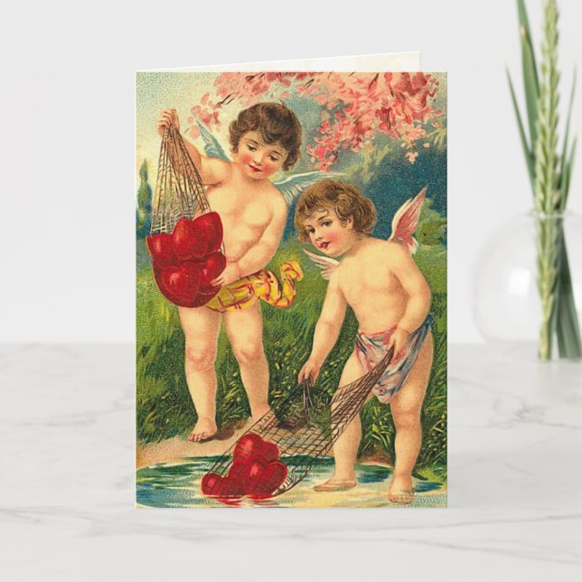 Victorian Valentine Card Helgkort (Framsida)