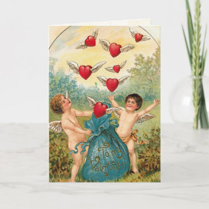 Victorian Valentine Day Card Helgkort
