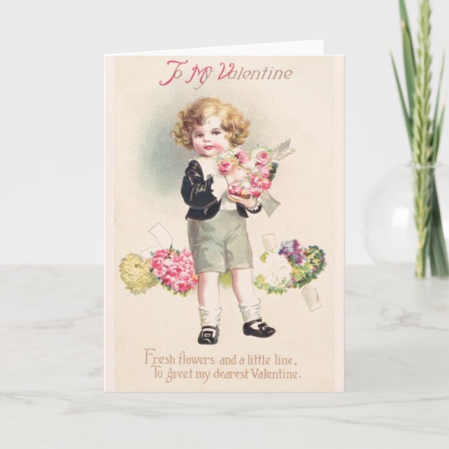 Victorian Valentine Day Card Helgkort (Framsida)