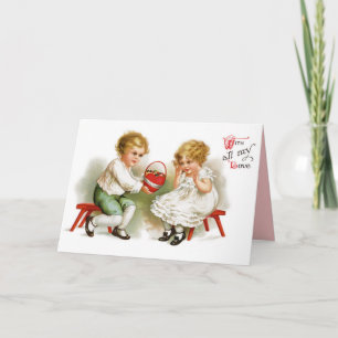 Victorian Valentine Day Card Helgkort