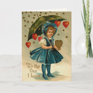 Victorian Valentine Day Card Helgkort