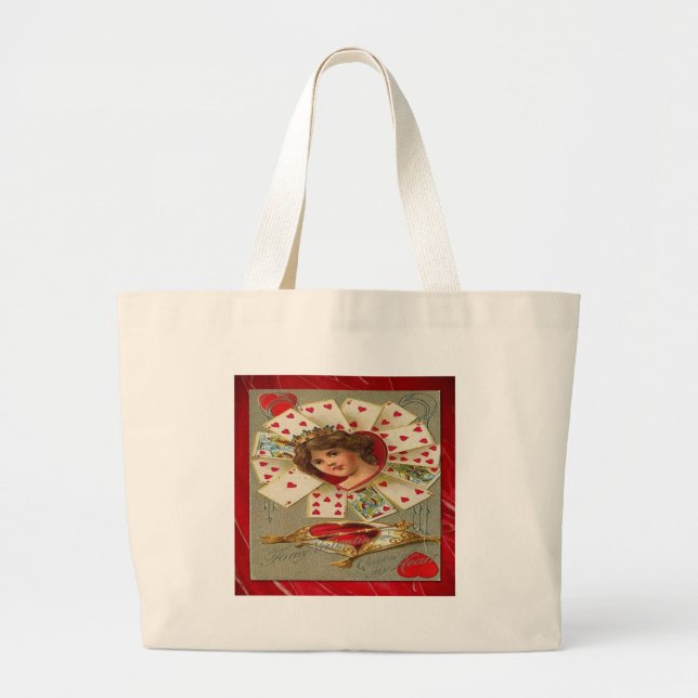 Victorian Valentine, Hearts drottning Jumbo Tygkasse (Framsidan)