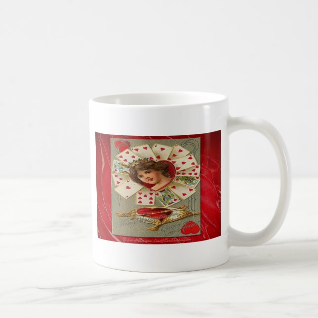 Victorian Valentine, Hearts drottning Kaffemugg (Höger)
