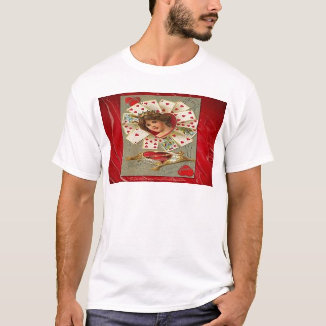 Victorian Valentine, Hearts drottning T-shirt (Framsida)