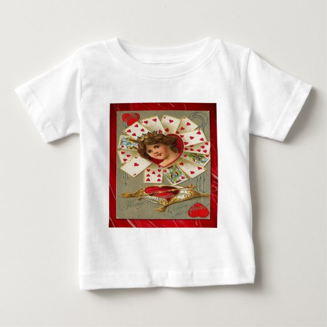 Victorian Valentine, Hearts drottning Tee Shirt (Framsida)