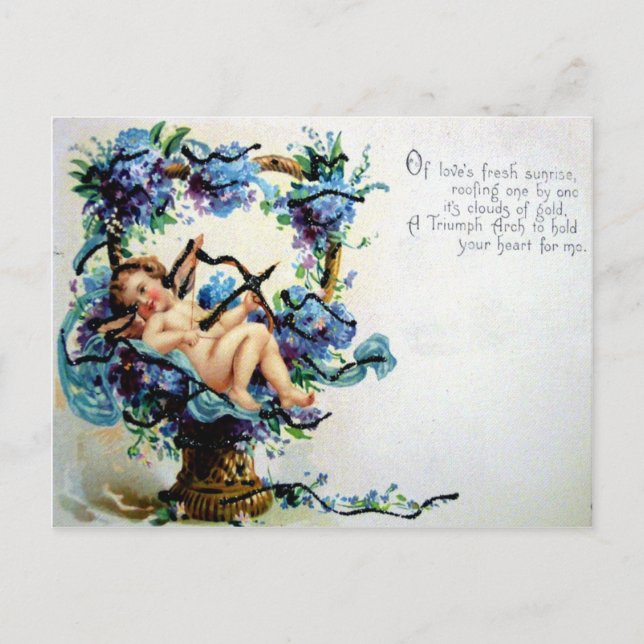 Victorian Valentine Helg Vykort (Framsida)
