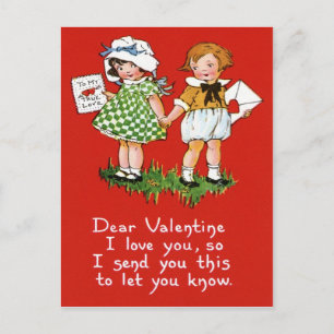 Victorian Valentine Helg Vykort